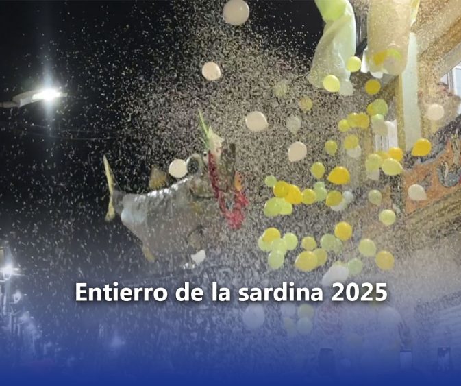 La lluvia no destiñe la sardina en su funeral
