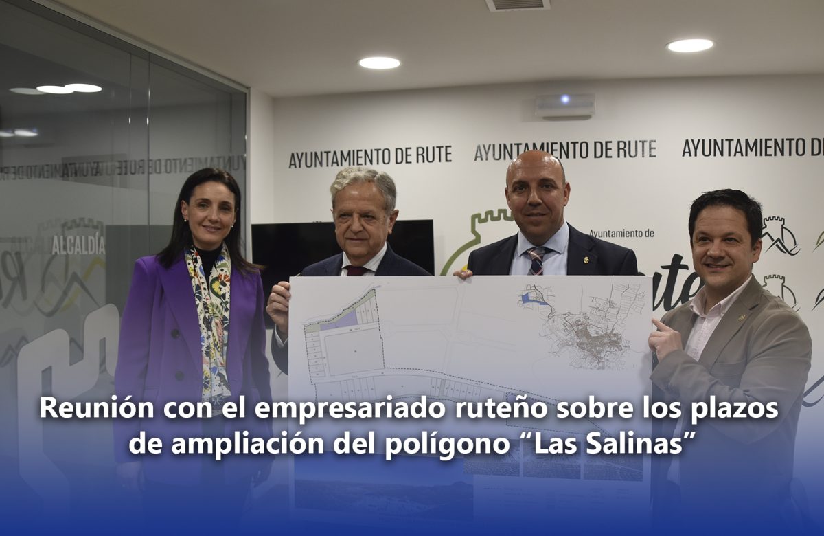Reunión con el empresariado ruteño sobre los plazos de ampliación del polígono “Las Salinas”